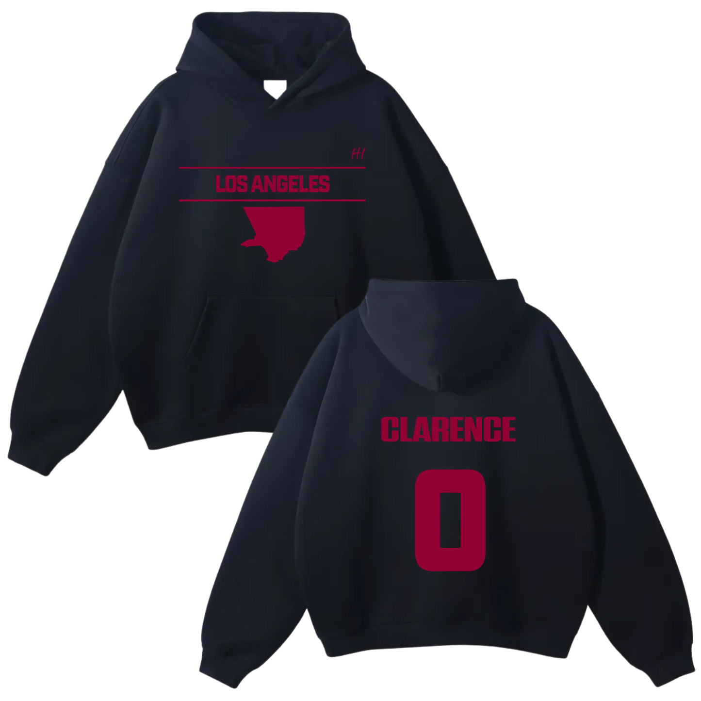 Clarence Walton JR Oversize Fleeced Hoodie