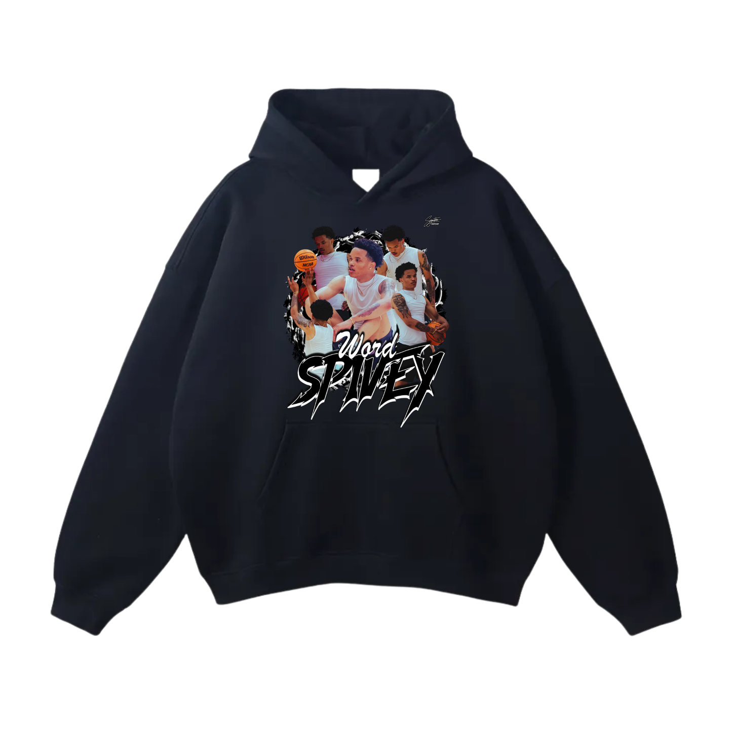 Spivey Word Oversize Fleeced Hoodie