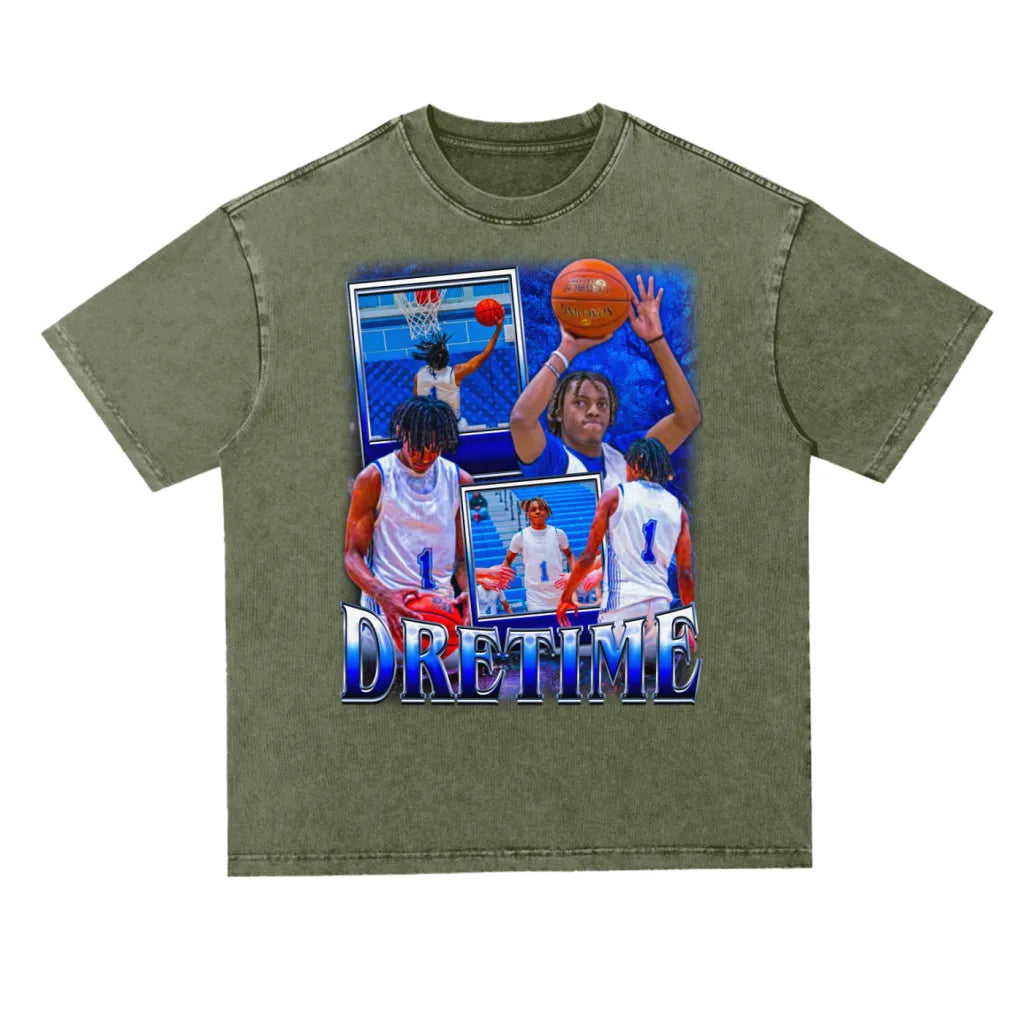 DreTime Oversized Acid wash T-shirt
