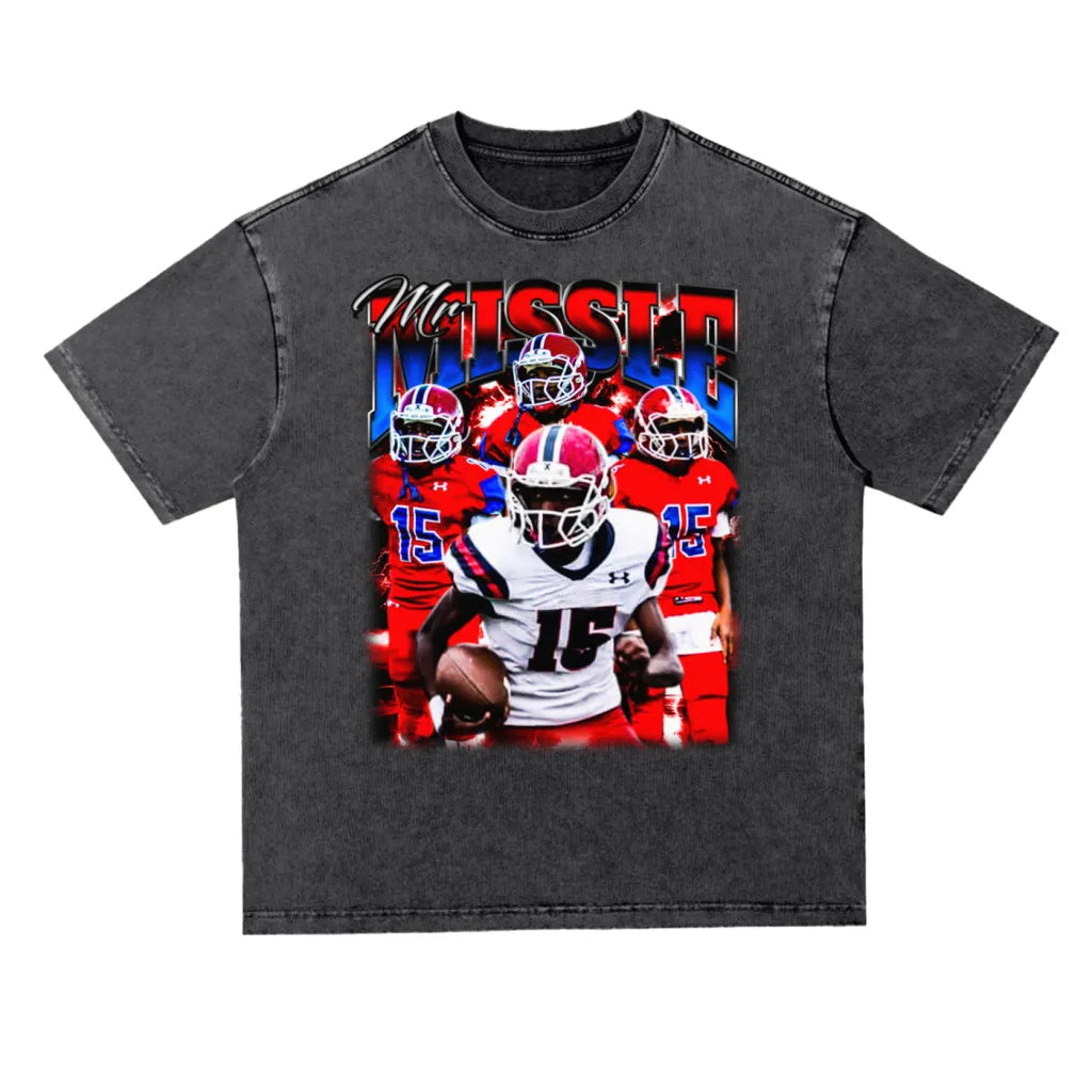 Mr Missle Oversized Acid wash T-shirt