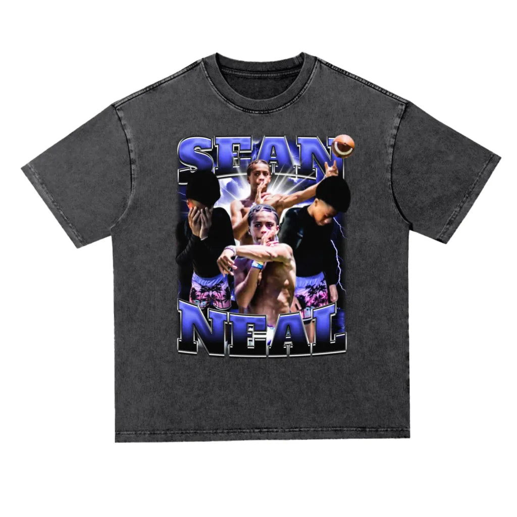 Sean Neal Oversized Acid wash T-shirt