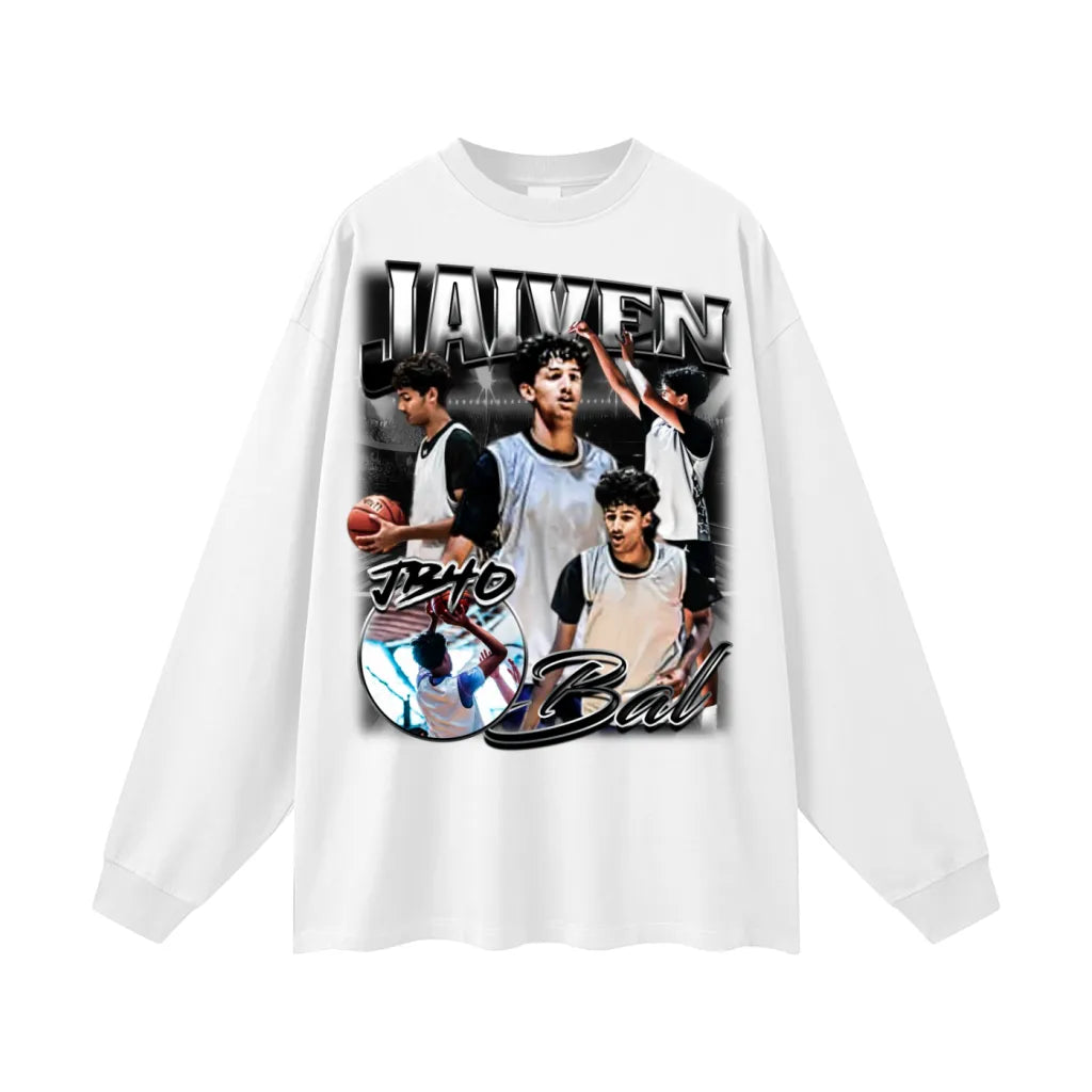 Jaiven Bal Oversized Long Sleeve Tee