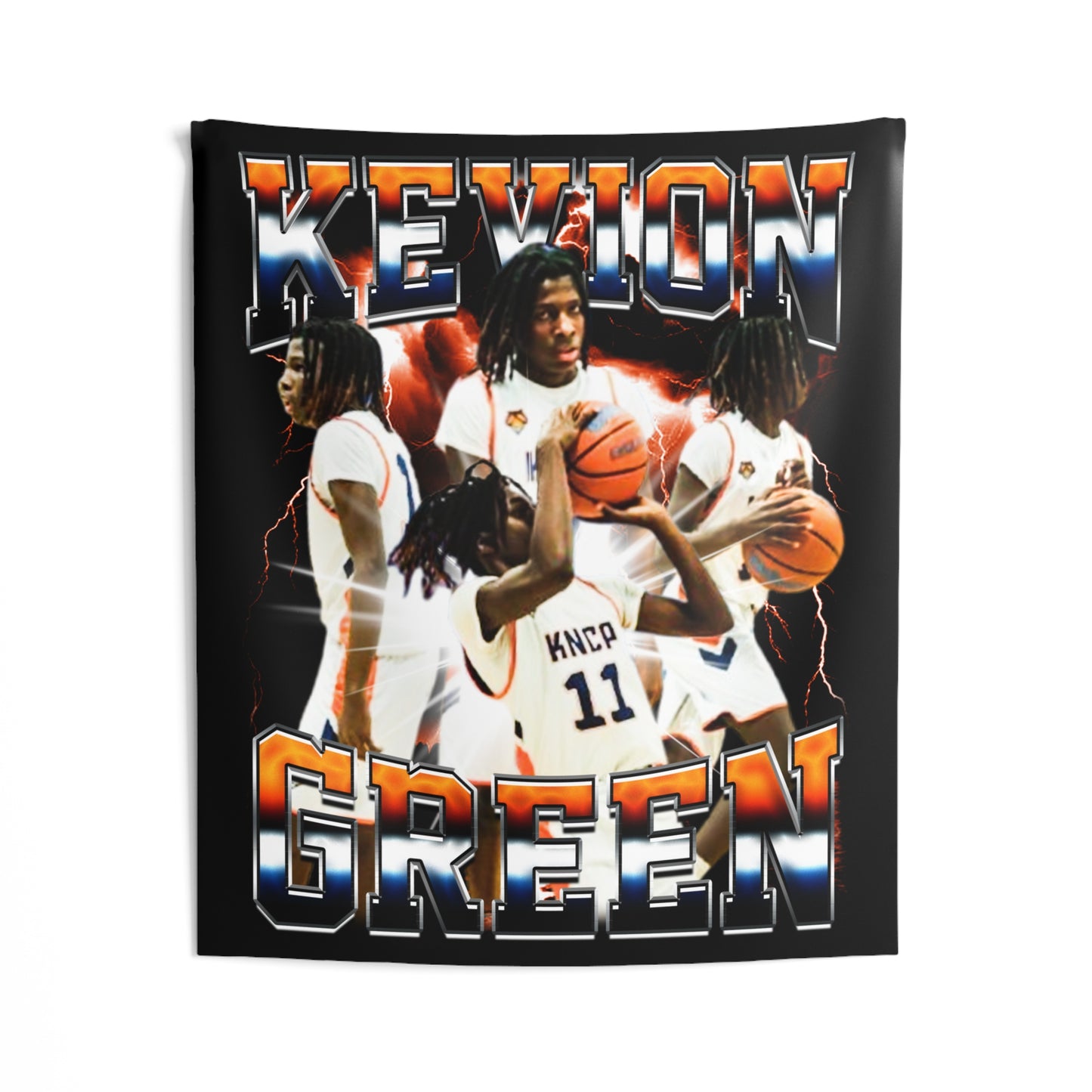 Kevion Green Tapestry 50” x 60”