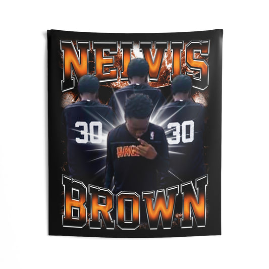 Nelvis Brown Tapestry 50” x 60”