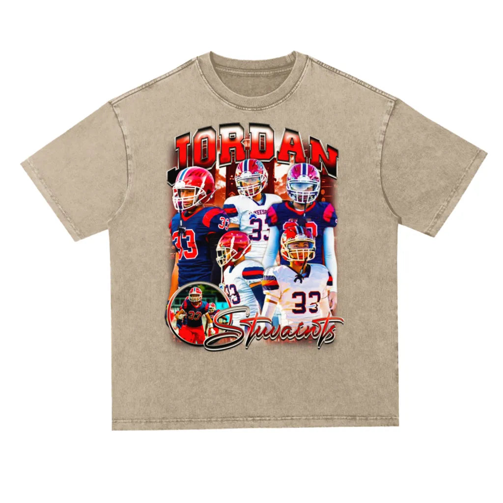 Jordan Stuvaints Oversized Acid wash T-shirt