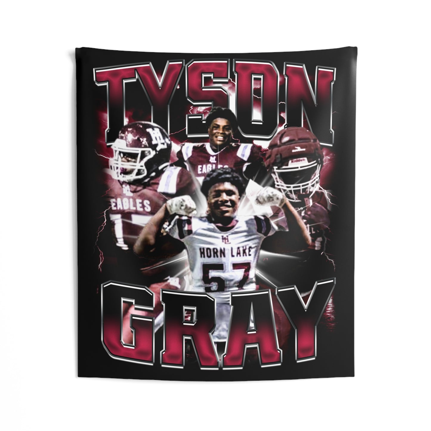 Tyson Gray Tapestry 50” x 60”
