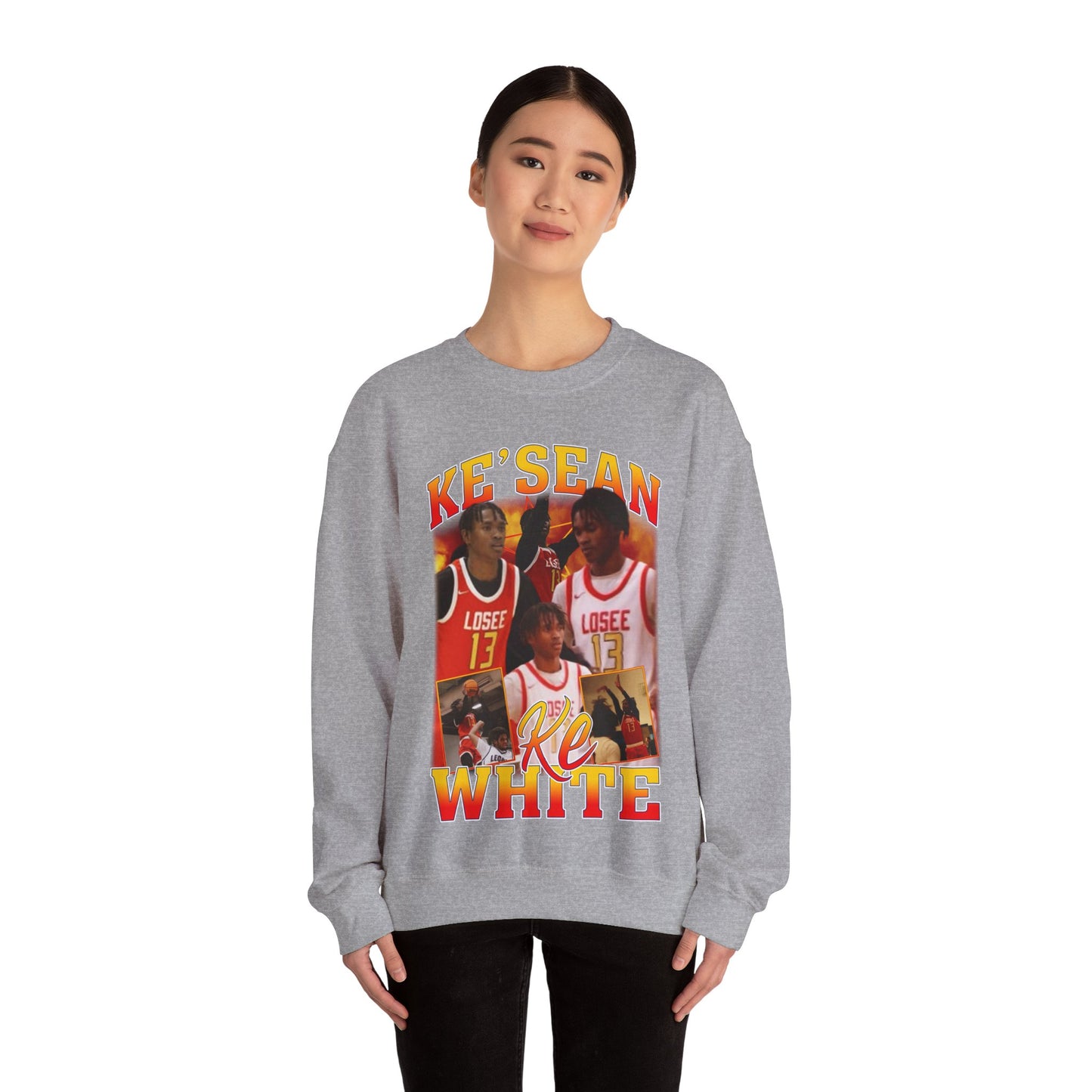 Ke'sean White Crewneck Sweatshirt