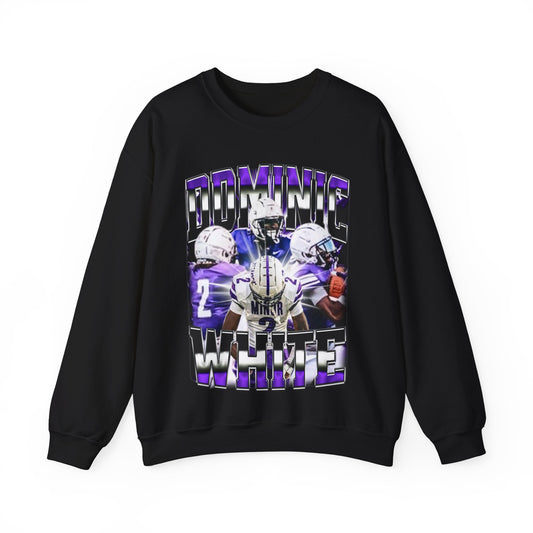 Dominic White Crewneck Sweatshirt