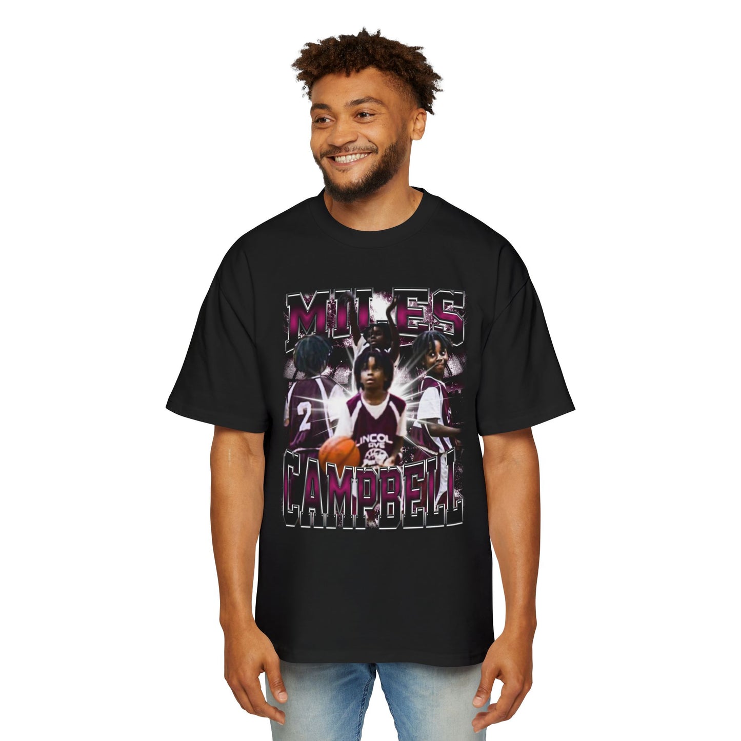 Miles Campbell Oversized Retro Tee