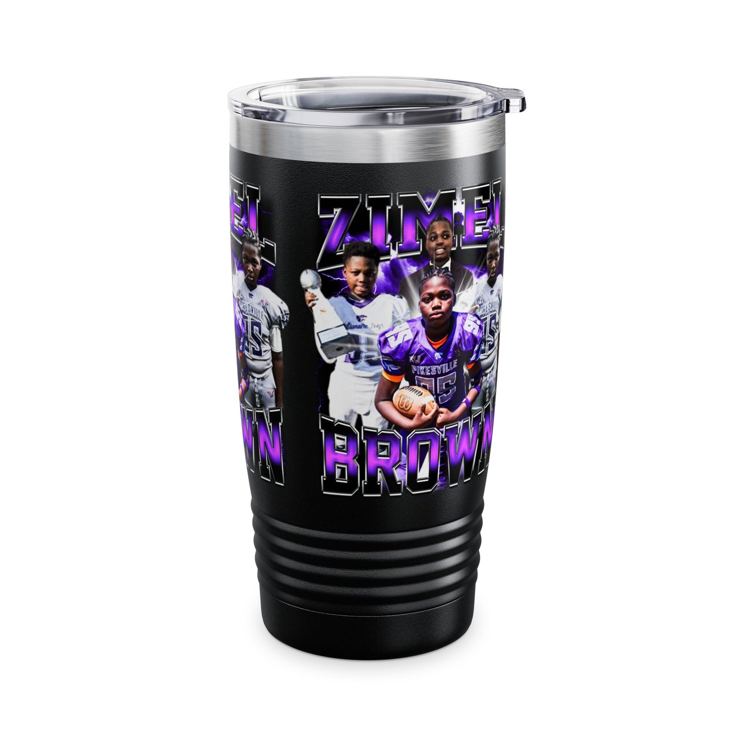 Zimel Brown Stainless Steel Tumbler