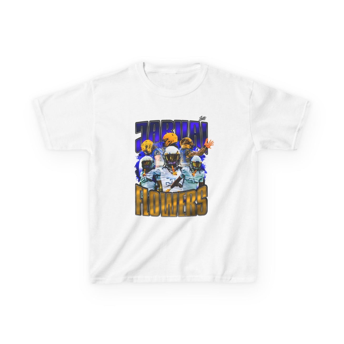 Jarvai Flowers Youth Heavy Cotton Tee
