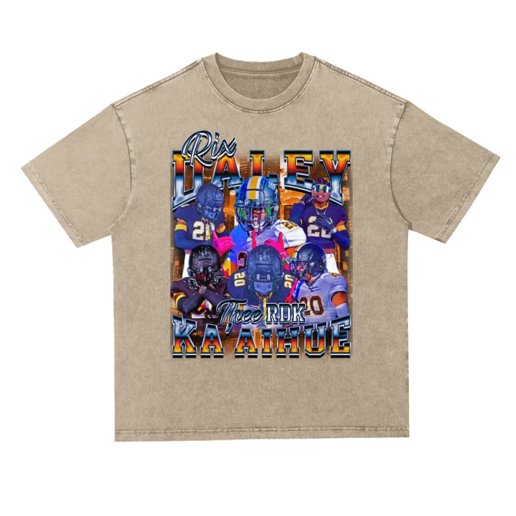 Rix Daley Ka'aihue Oversized Acid wash T-shirt