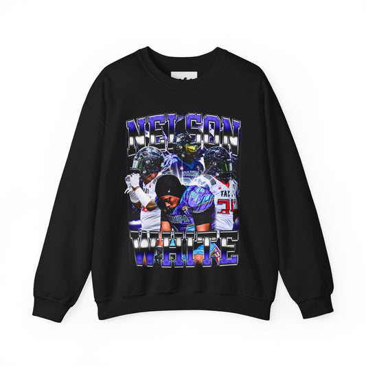 Nelson White Crewneck Sweatshirt