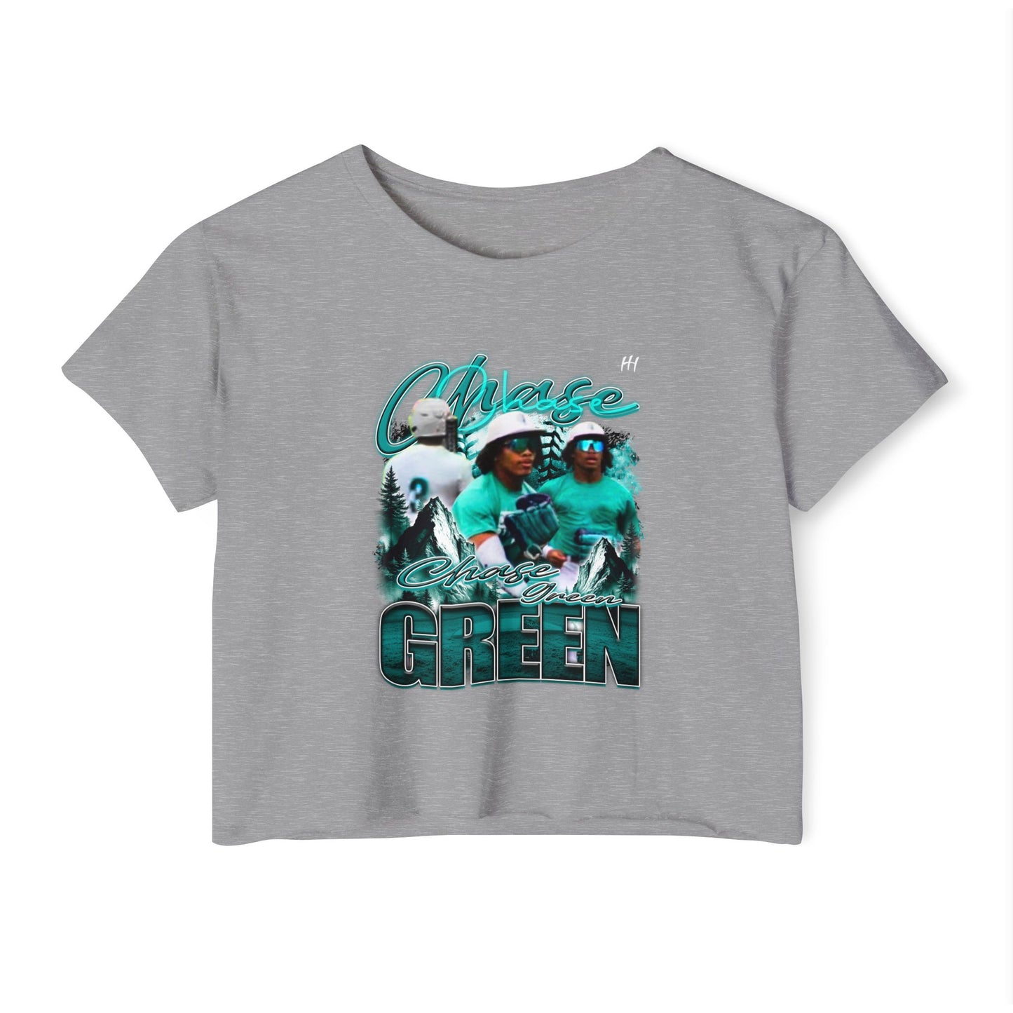 Chase Green Crop Top