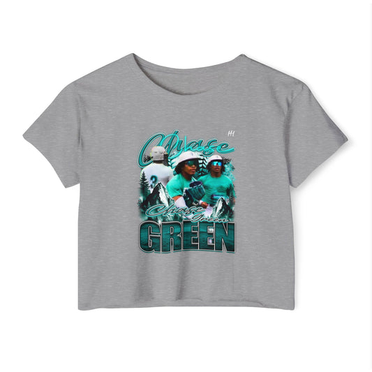 Chase Green Crop Top