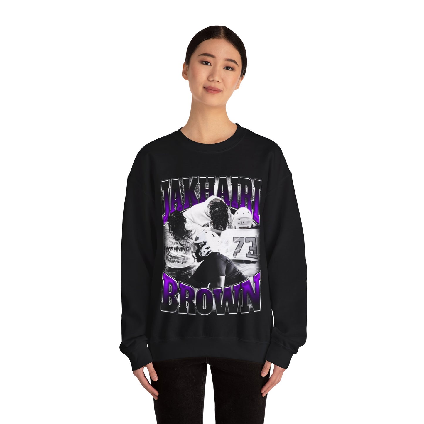 Jakhairi Brown Crewneck Sweatshirt