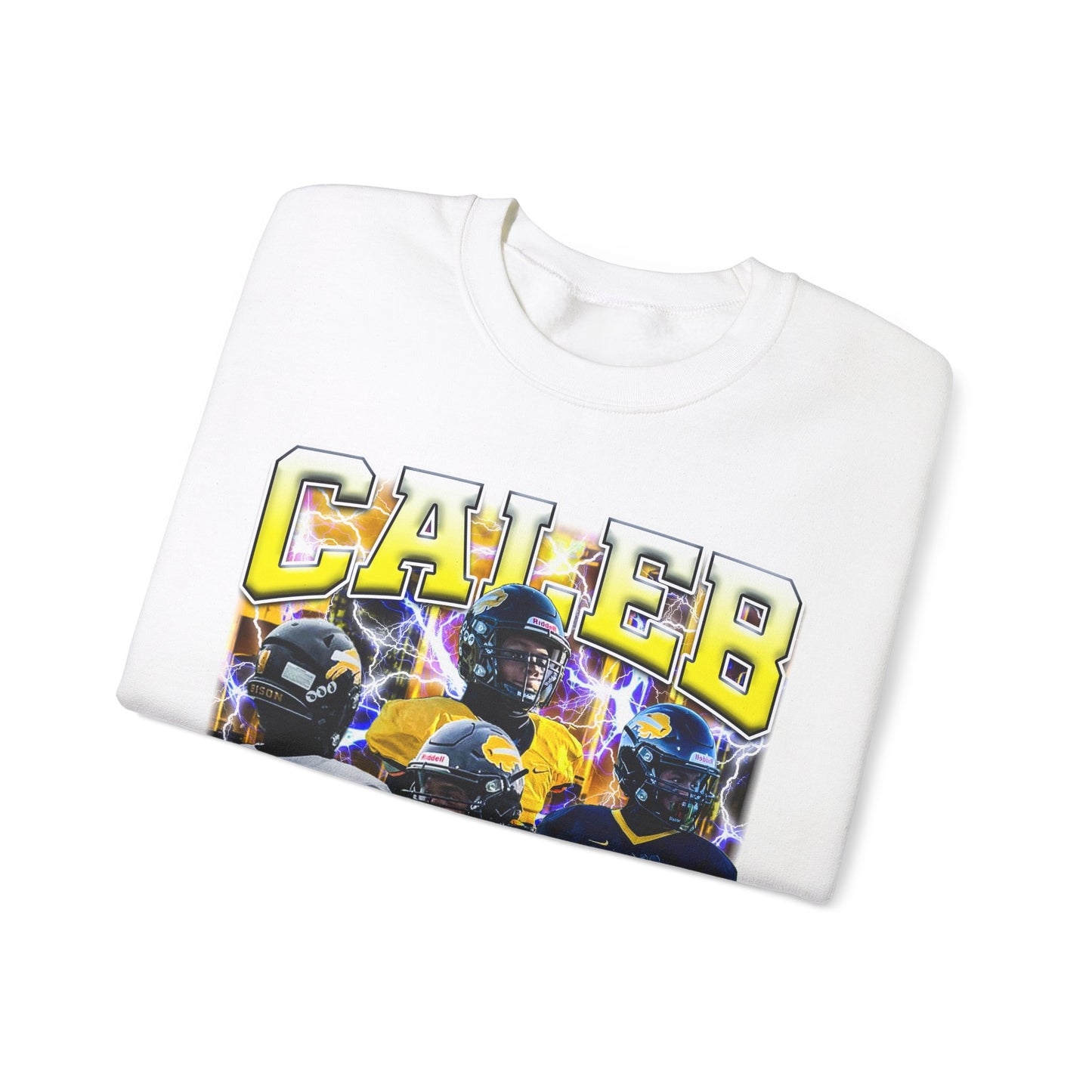 Caleb White Crewneck Sweatshirt