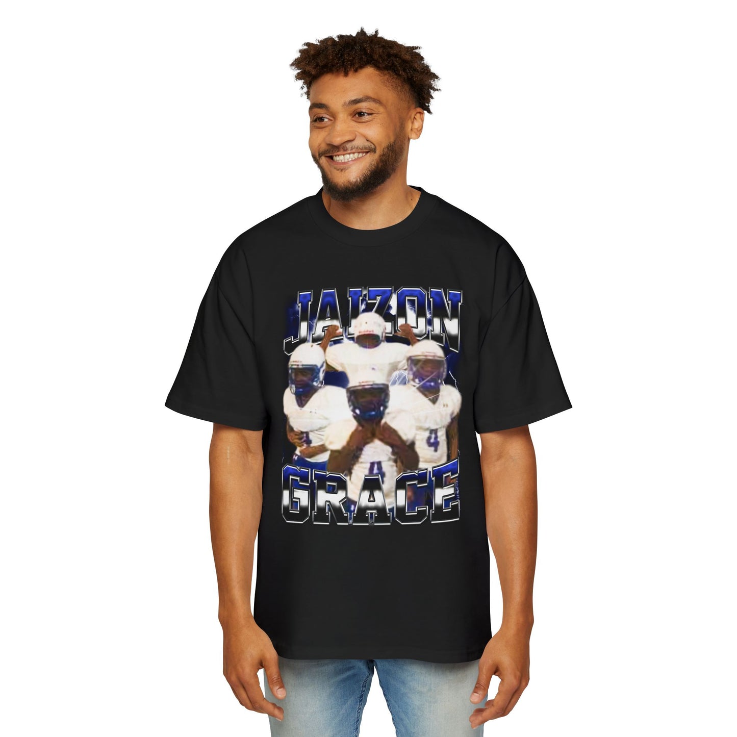 Jaizon Grace Oversized Retro Tee
