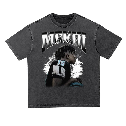 Mekhi Nash Oversized Acid wash T-shirt