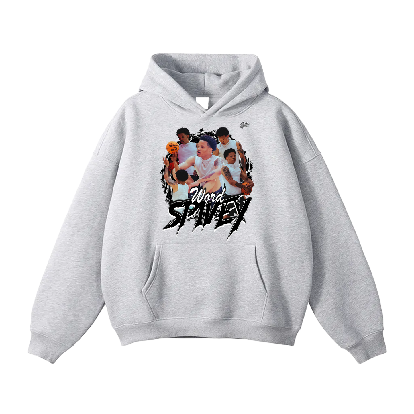 Spivey Word Oversize Fleeced Hoodie