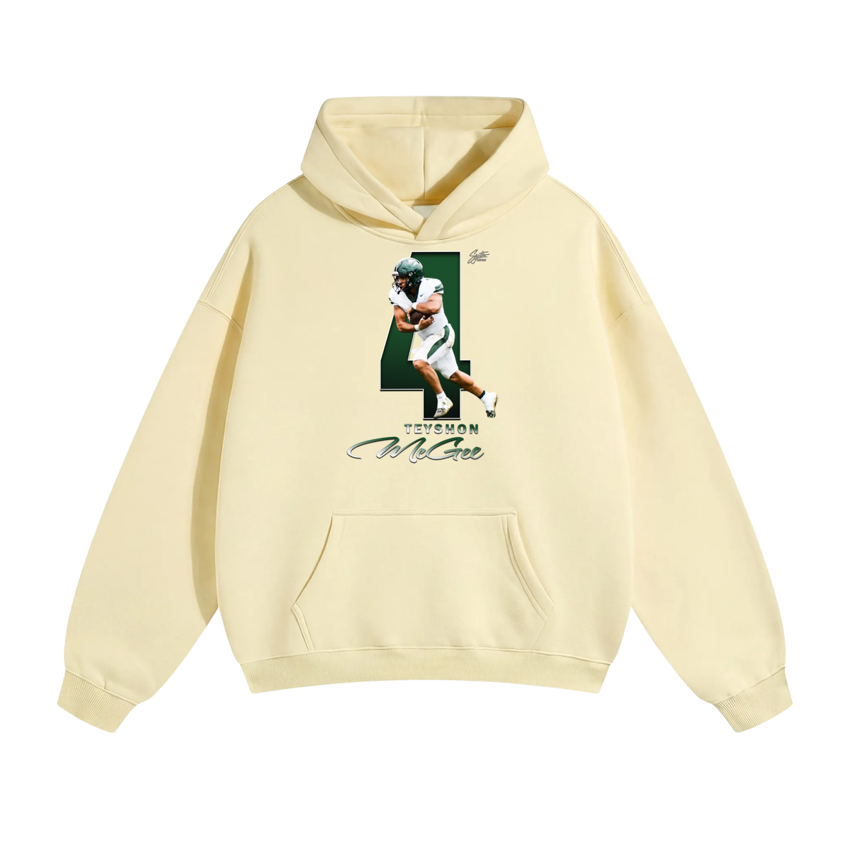 Teyshon Mcgee Oversize Fleeced Hoodie