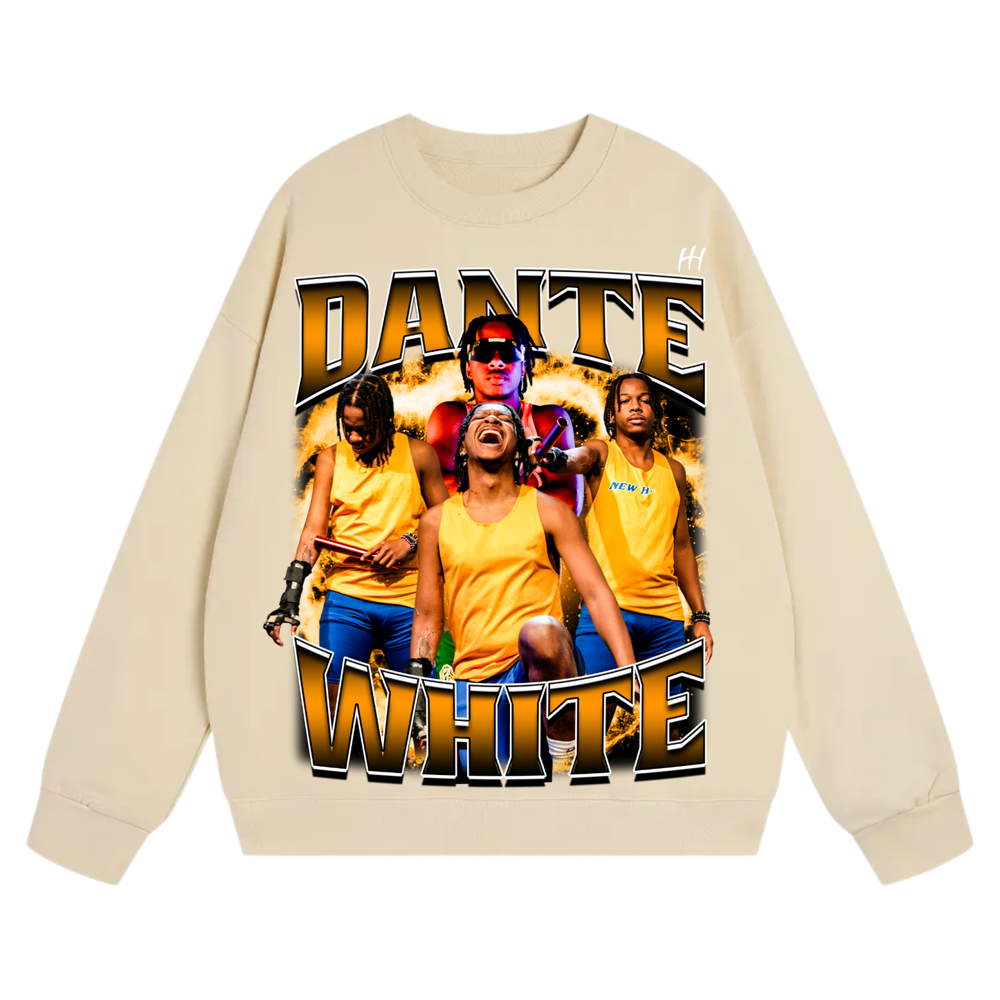 Dante White Heavyweight Crewneck Sweatshirt