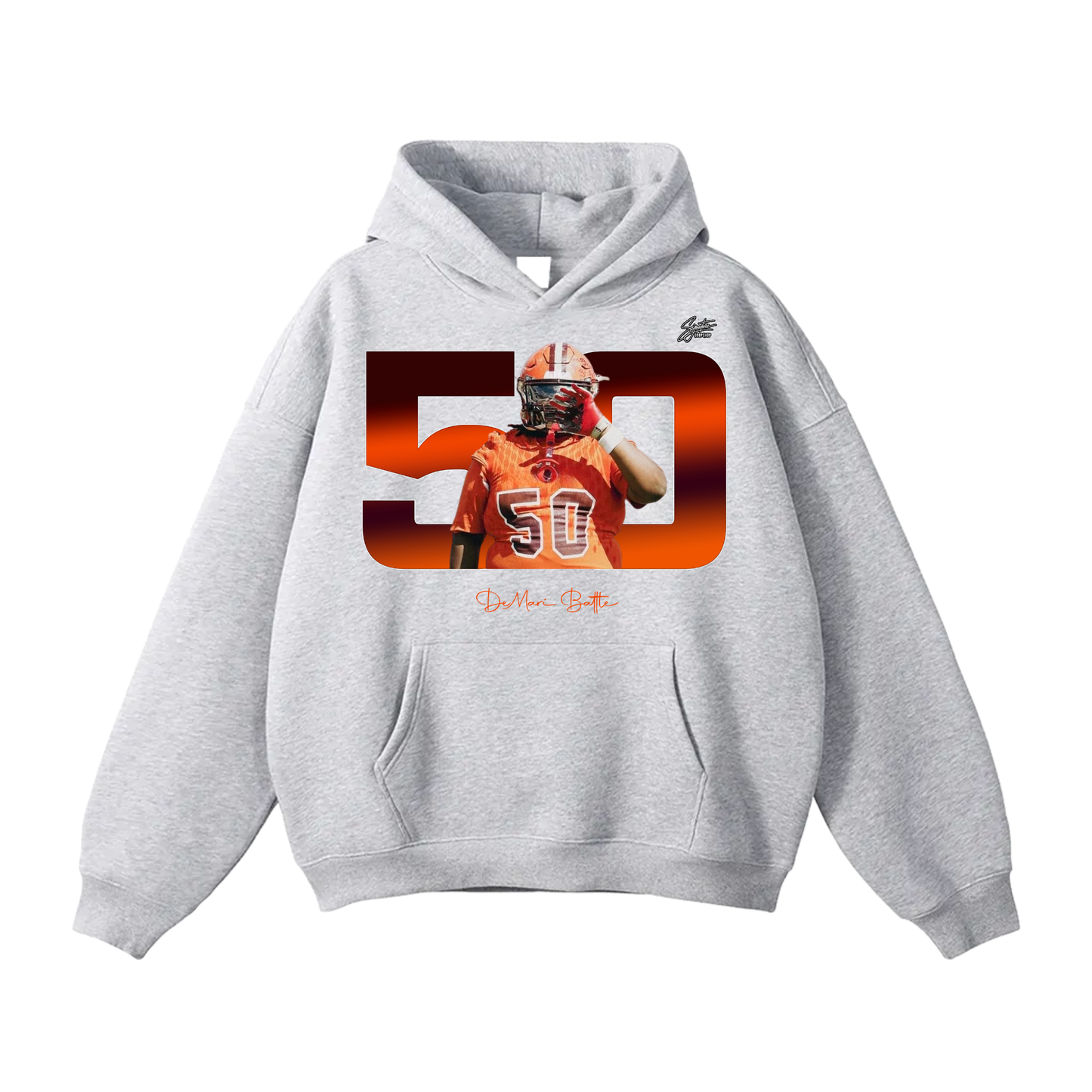 DeMari Battle Oversize Fleeced Hoodie