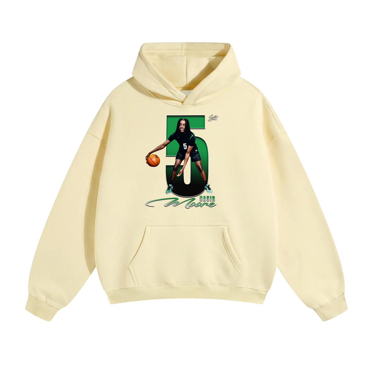 Nasir Moore Oversize Fleeced Hoodie
