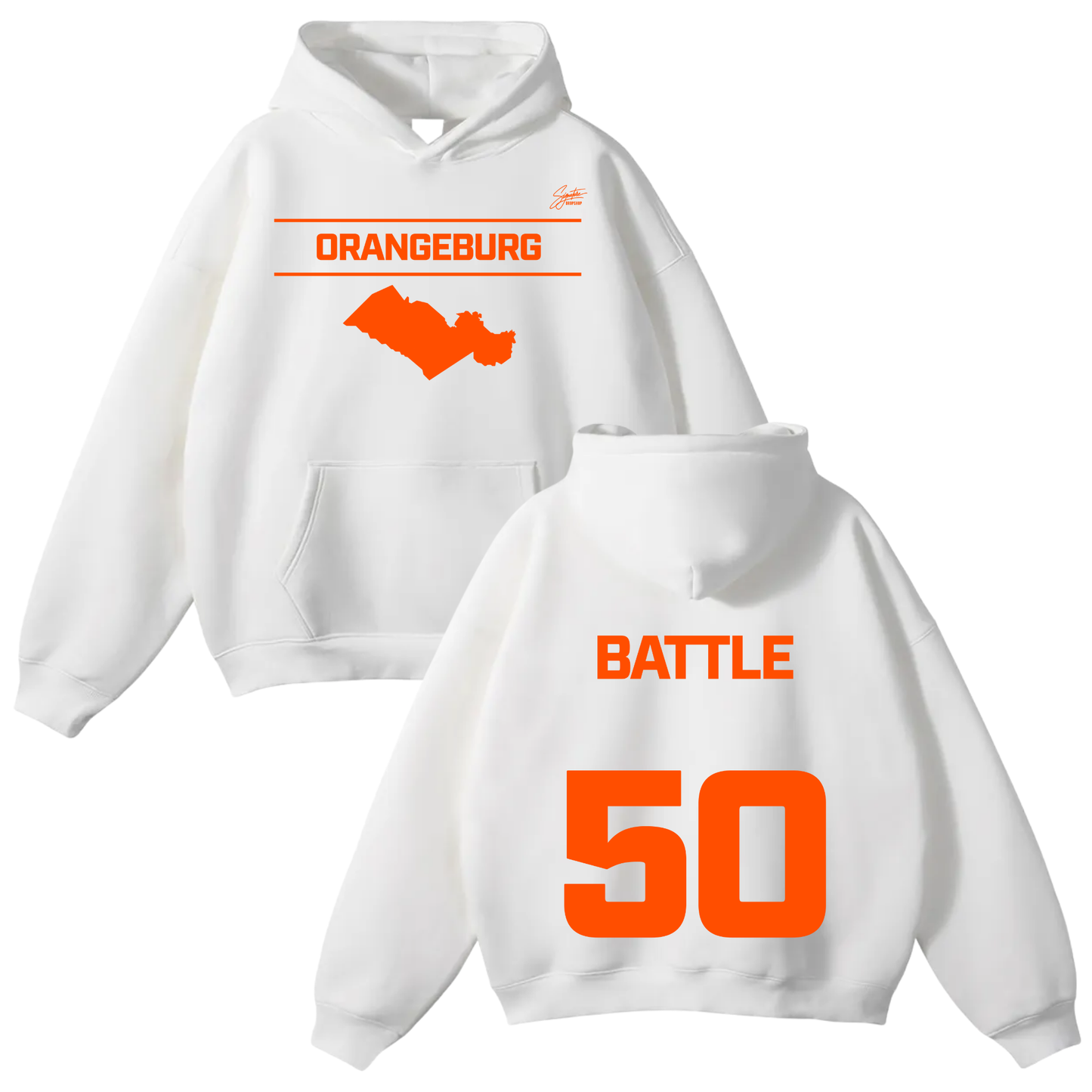 DeMari Battle Oversize Fleeced Hoodie