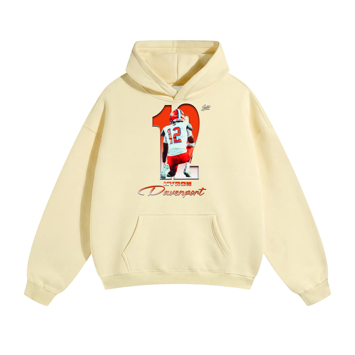Kyron Davenport Oversize Fleeced Hoodie