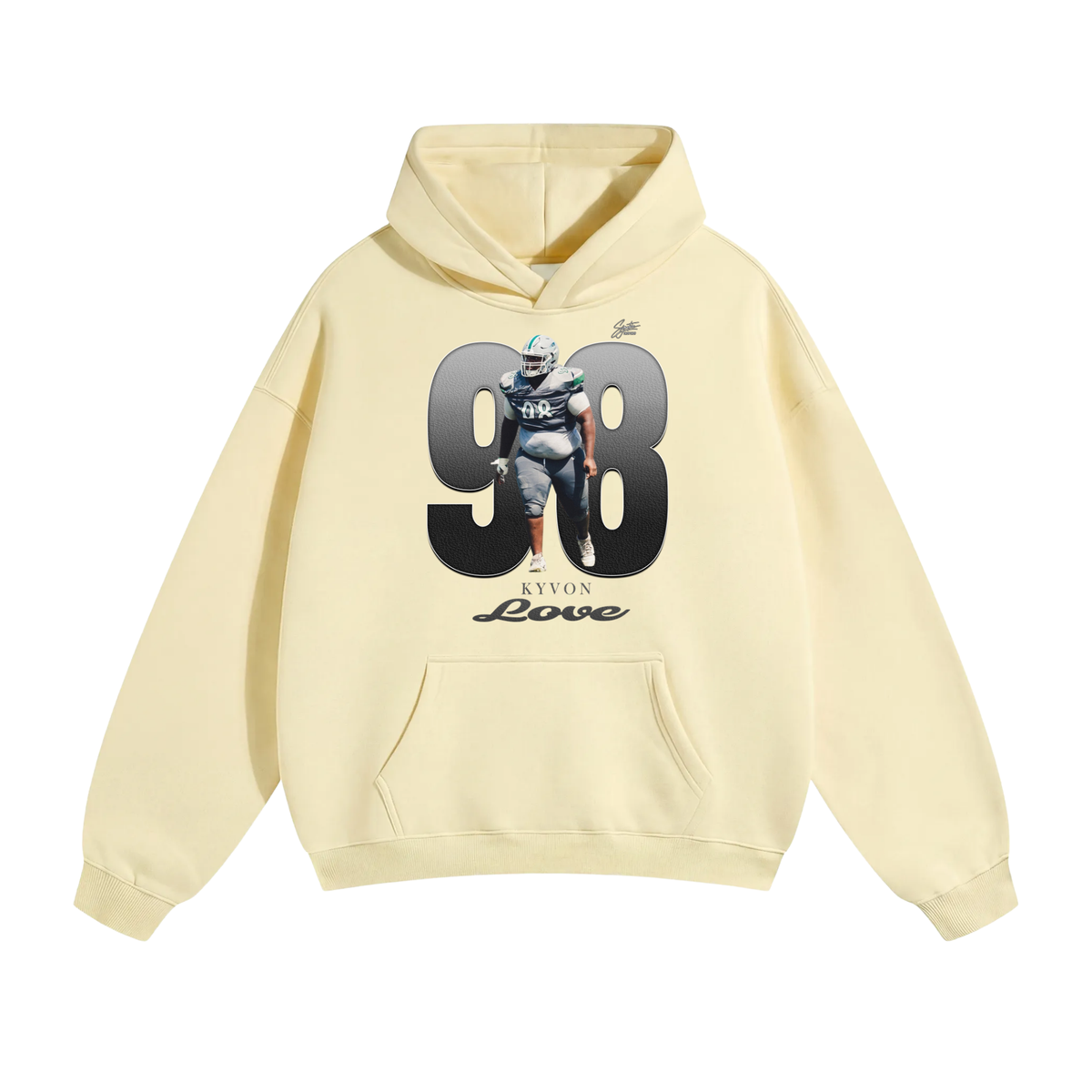 Kyvon Love Oversize Fleeced Hoodie