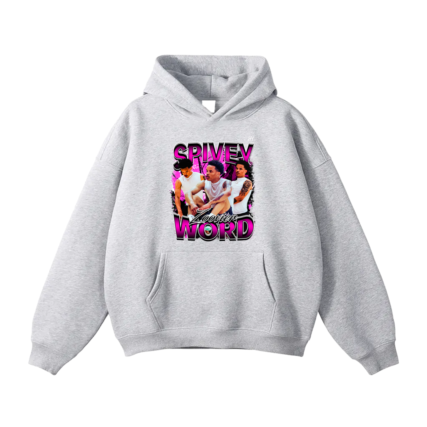 Spivey Word Oversize Fleeced Hoodie