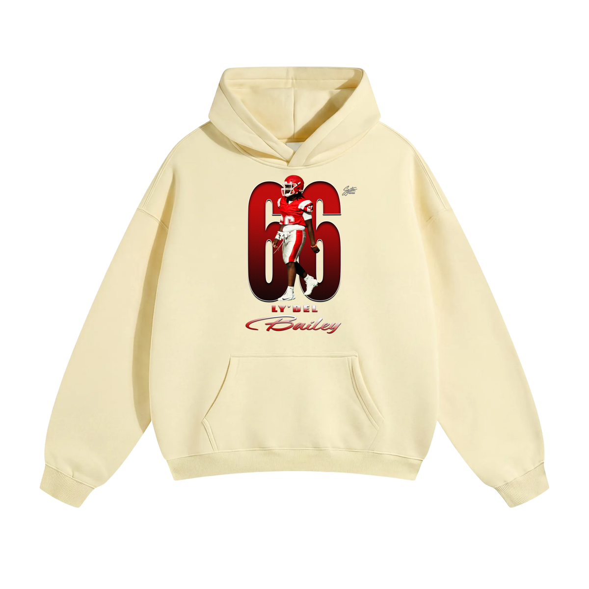 Ly’Del Bailey Oversize Fleeced Hoodie