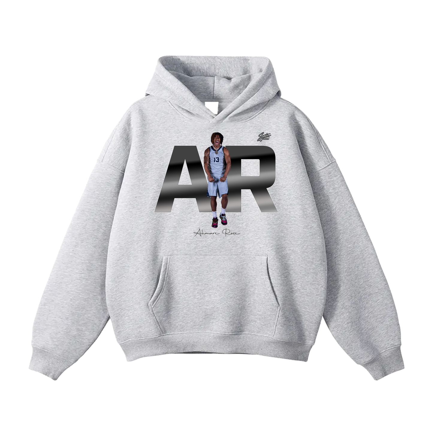Ahmare Rose Oversize Fleeced Hoodie