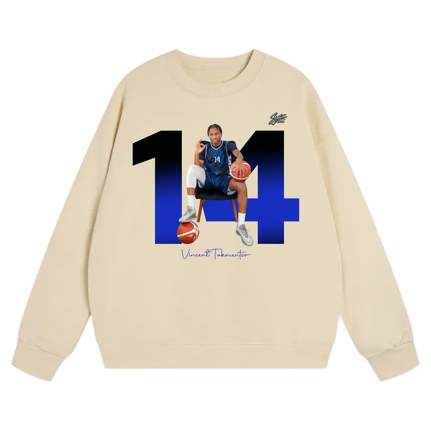 Vincent TAKOUENTSO Heavyweight Crewneck Sweatshirt