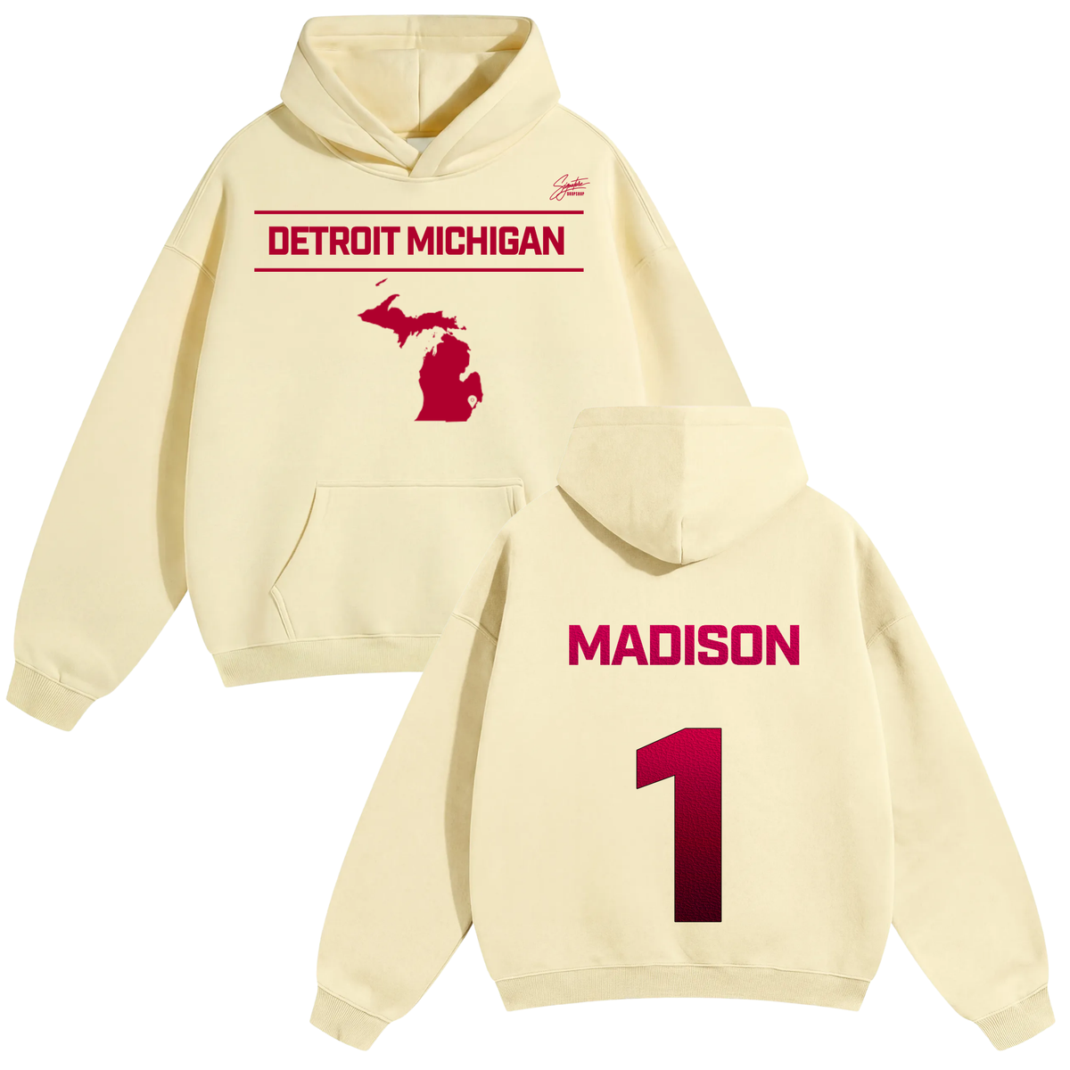 Al’naijah Madison Oversize Fleeced Hoodie