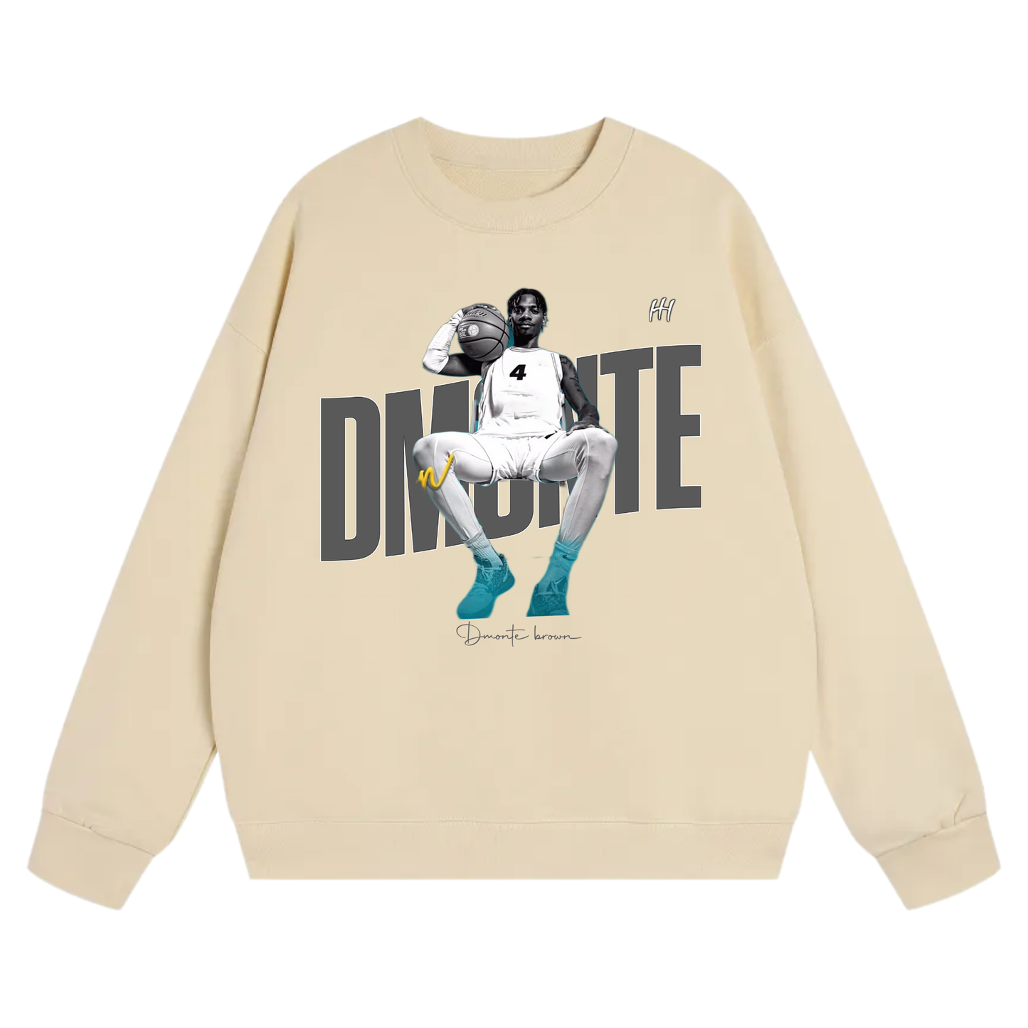 Dmonte Brown Heavyweight Crewneck Sweatshirt