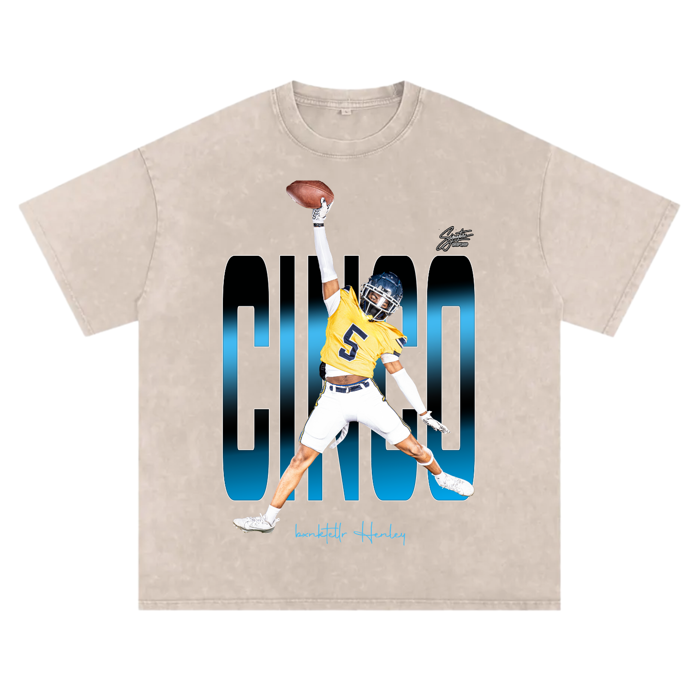 Bxnktellr Henley Oversized T-shirt