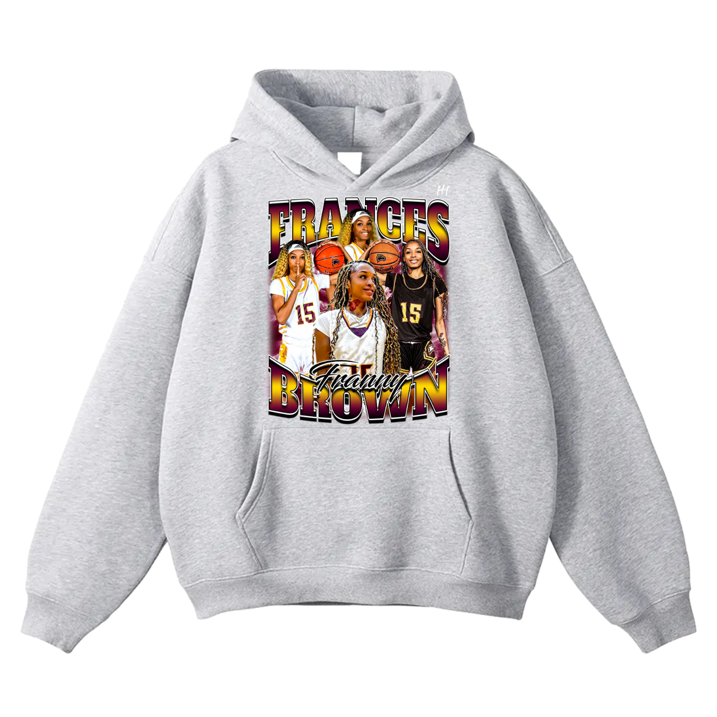 Frances Brown Oversize Fleeced Hoodie