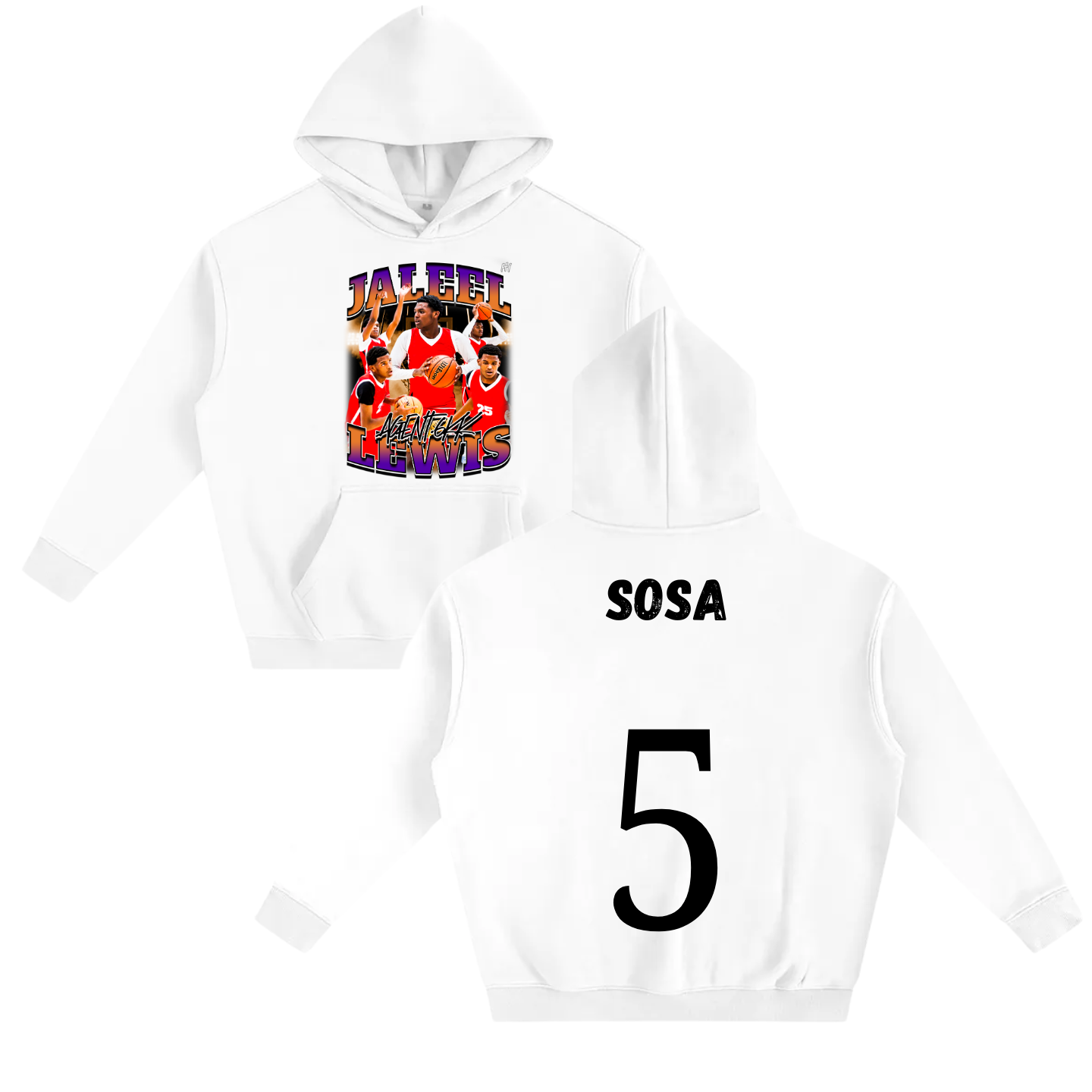 Jaleel Lewis  Oversize Fleeced Hoodie