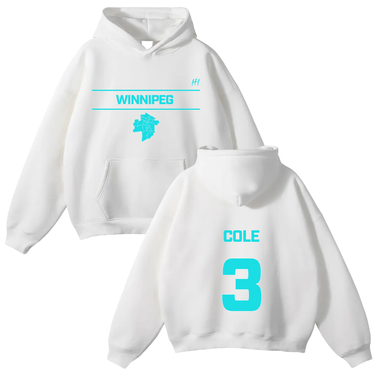 Cole Arrow Oversize Fleeced Hoodie