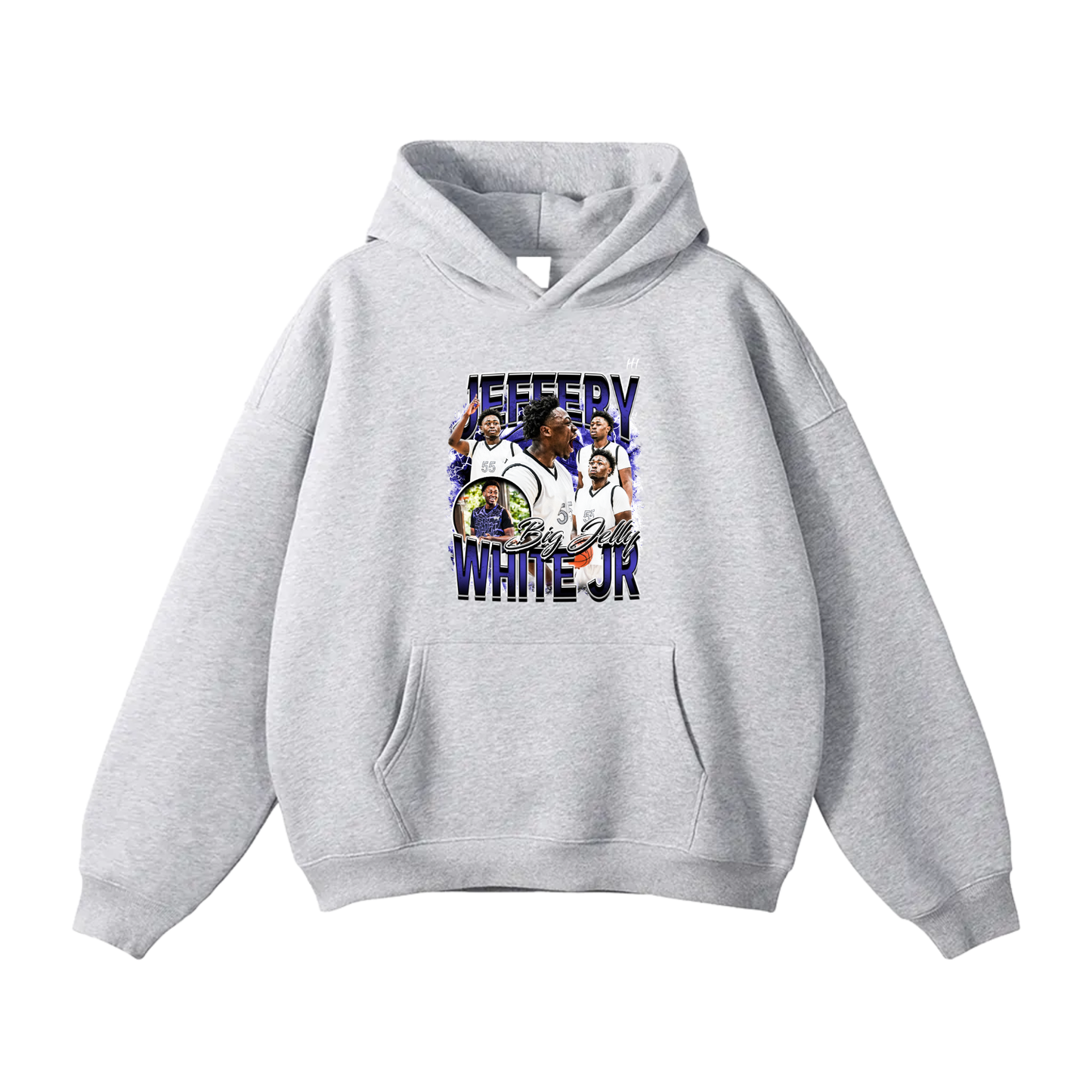 Jeffery White Jr Oversize Fleeced Hoodie