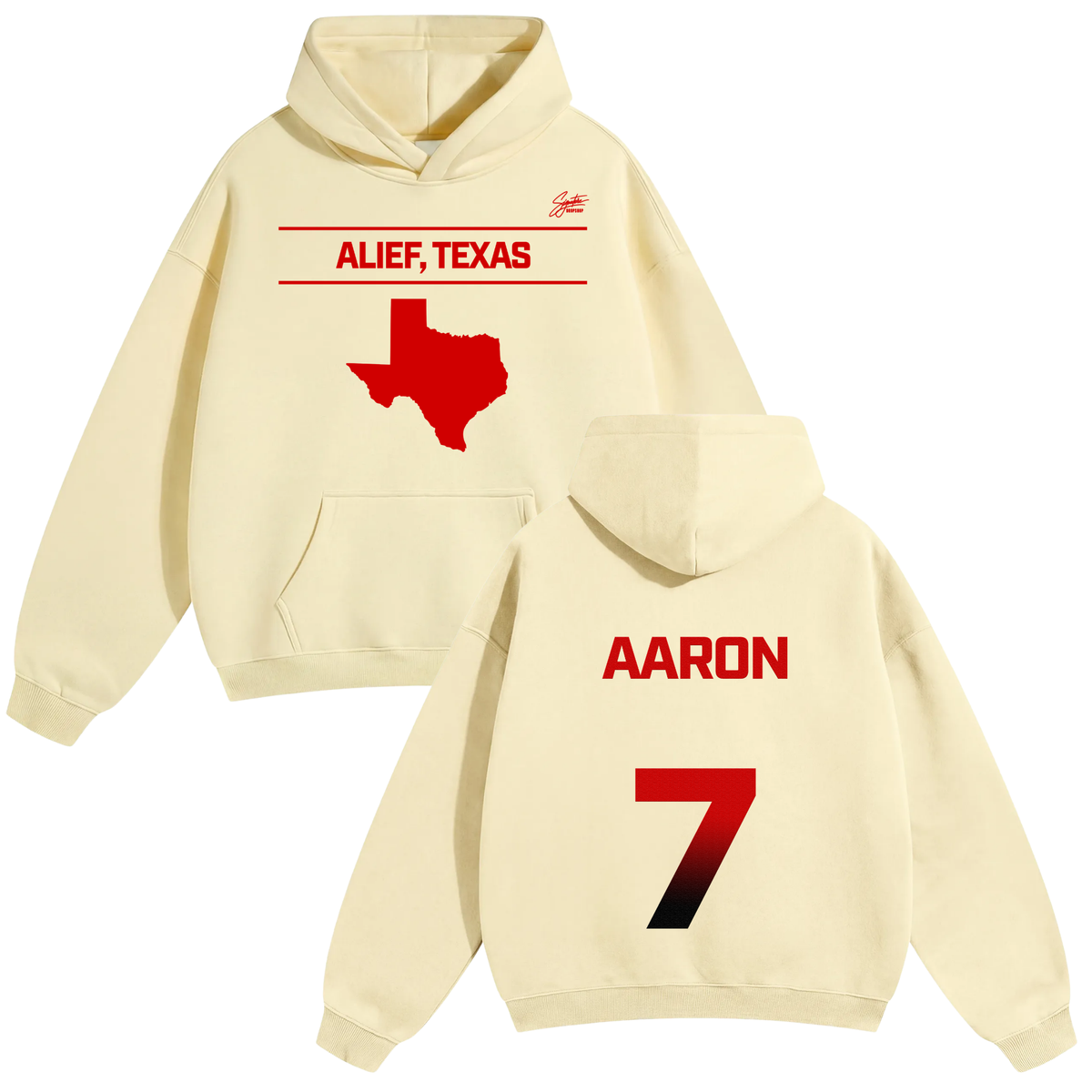 Aaron Jackson Oversize Fleeced Hoodie