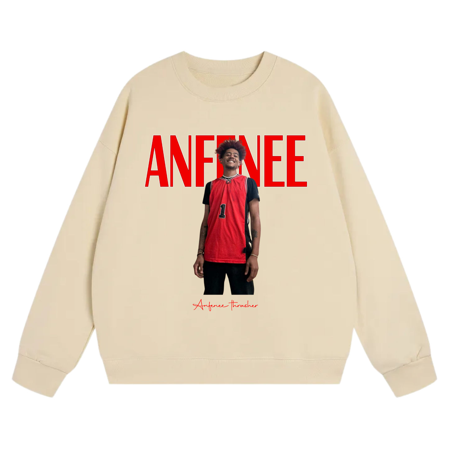 Anfenee Thrasher Heavyweight Crewneck Sweatshirt