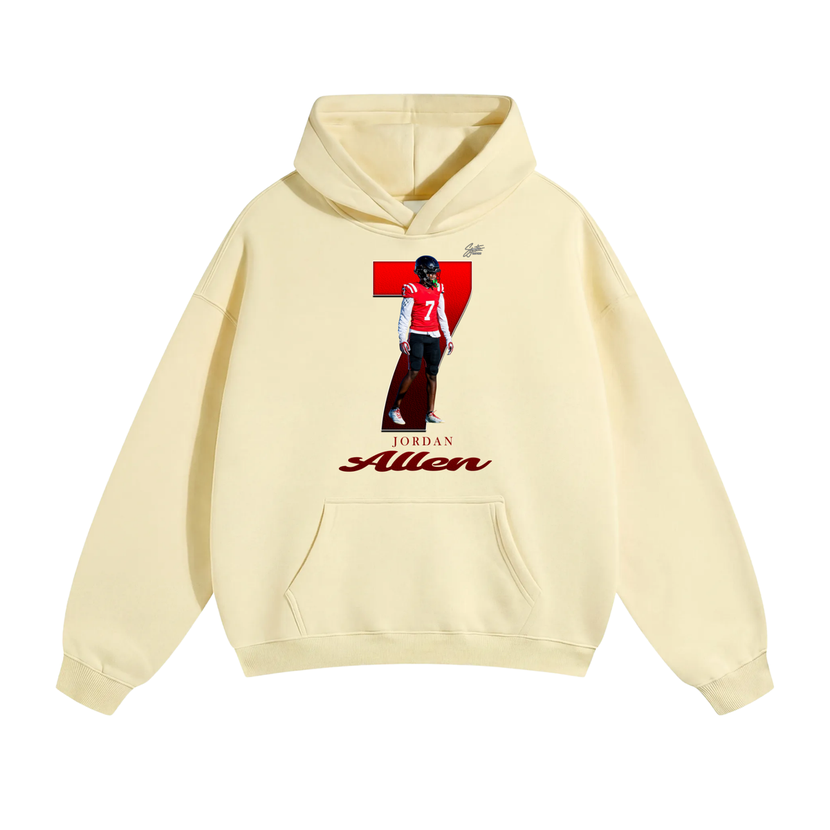 Jordan Allen Oversize Fleeced Hoodie