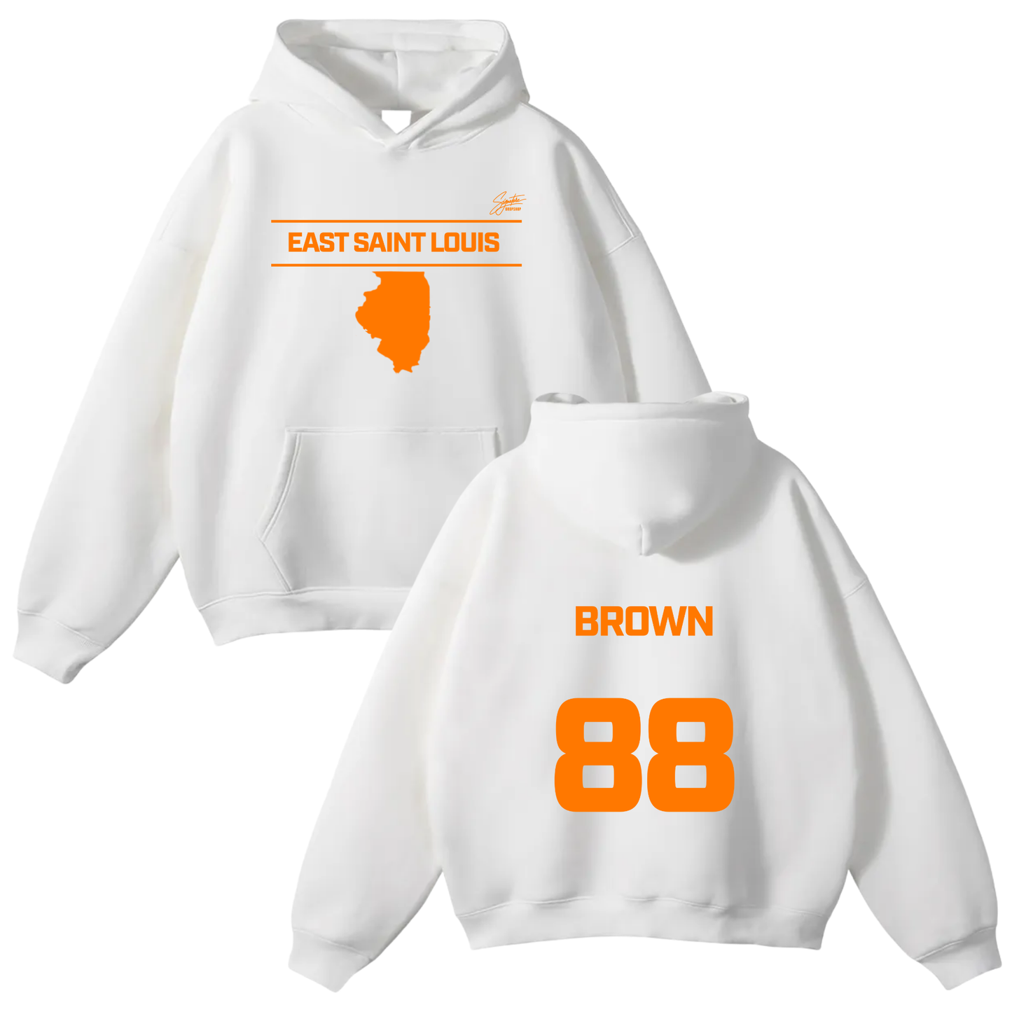 Antwon Brown Oversize Fleeced Hoodie