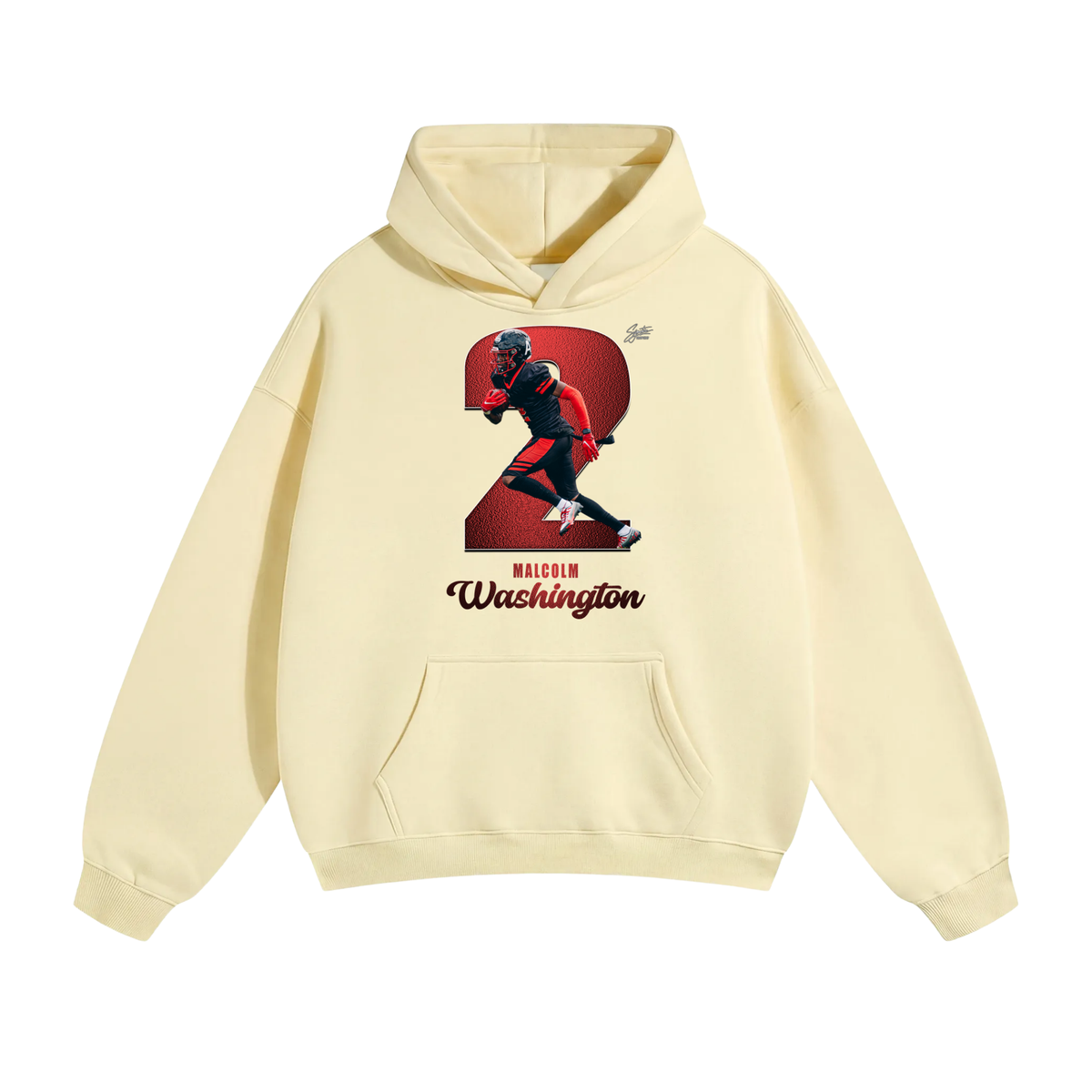 Malcom Washington Oversize Fleeced Hoodie