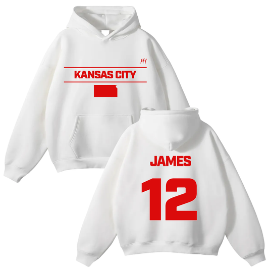 James Wakins Jr Oversize Fleeced Hoodie