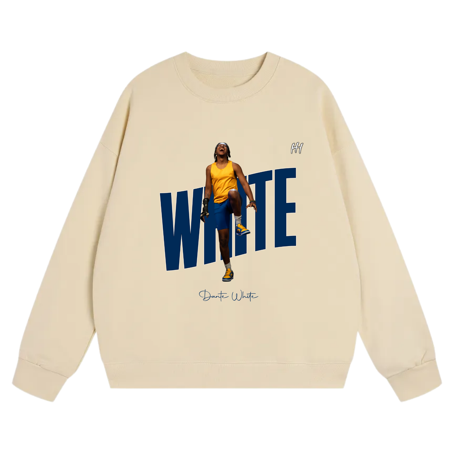 Dante White Heavyweight Crewneck Sweatshirt