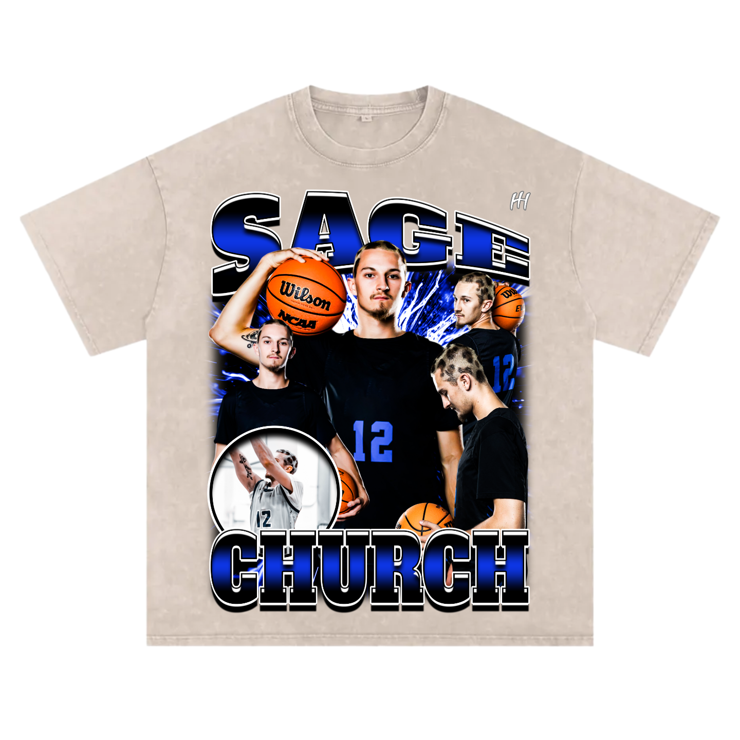 Sage Church Heavyweight Oversized T-shirt